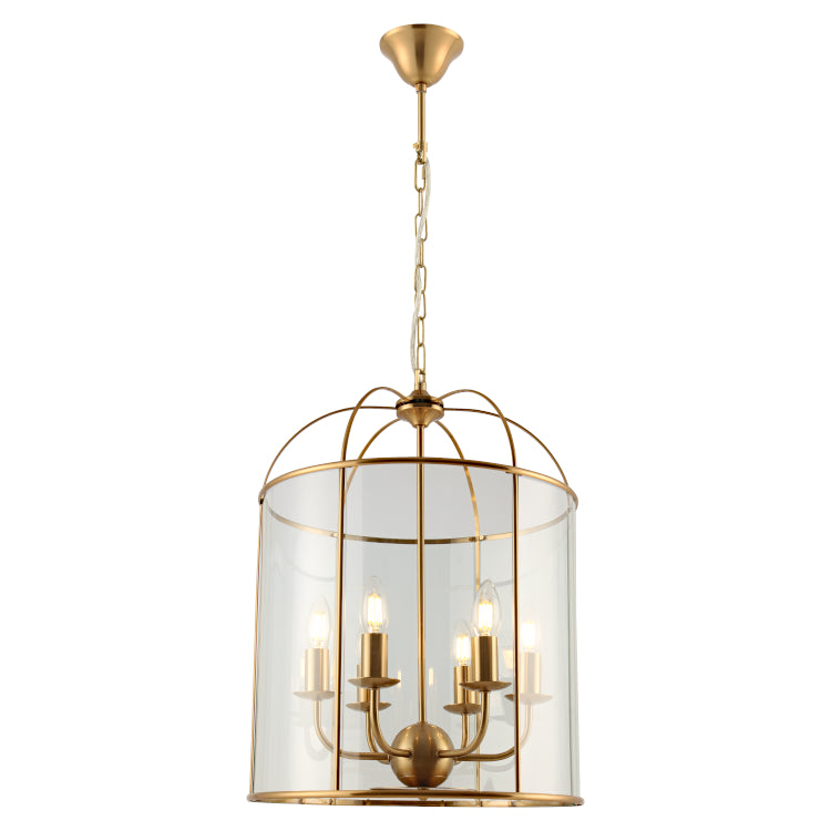 Clovelly 6lt Pendant Gold Pendant