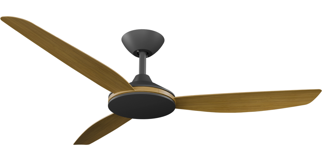 Calibo Condor DC Fan with Teak Blades Black Ceiling Fan