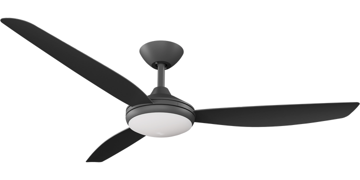 Calibo Condor DC Fan with light, Black/White Black Ceiling Fan