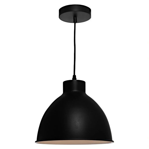 Cougar Dome 1lt Pendant Black Pendant