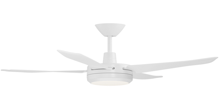 Enviro DC Ceiling Fan with Light, Black/White White Ceiling Fan