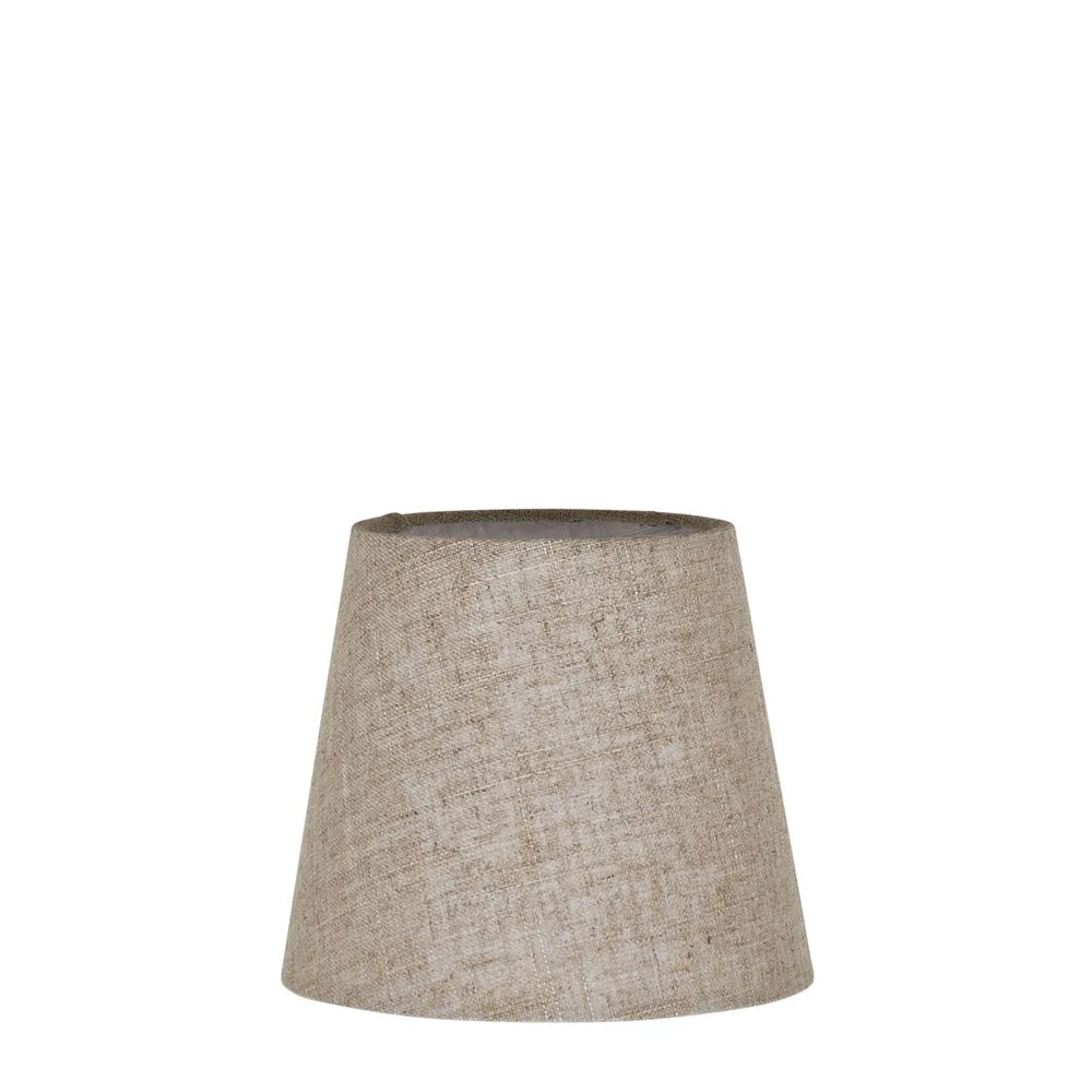 Linen Taper Lamp Shade XXS Dark Natural ACCESSORIES