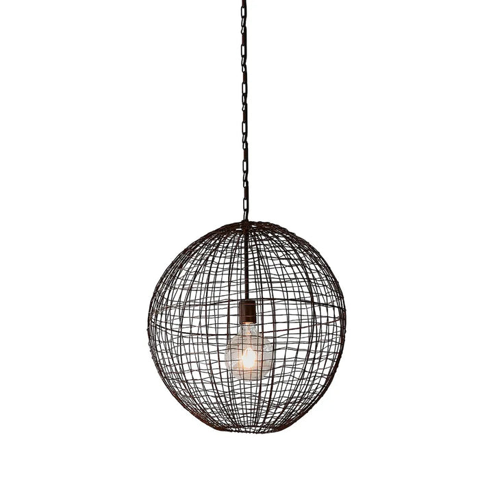 Cray Ball Ceiling Pendant Antique Copper Medium Pendant