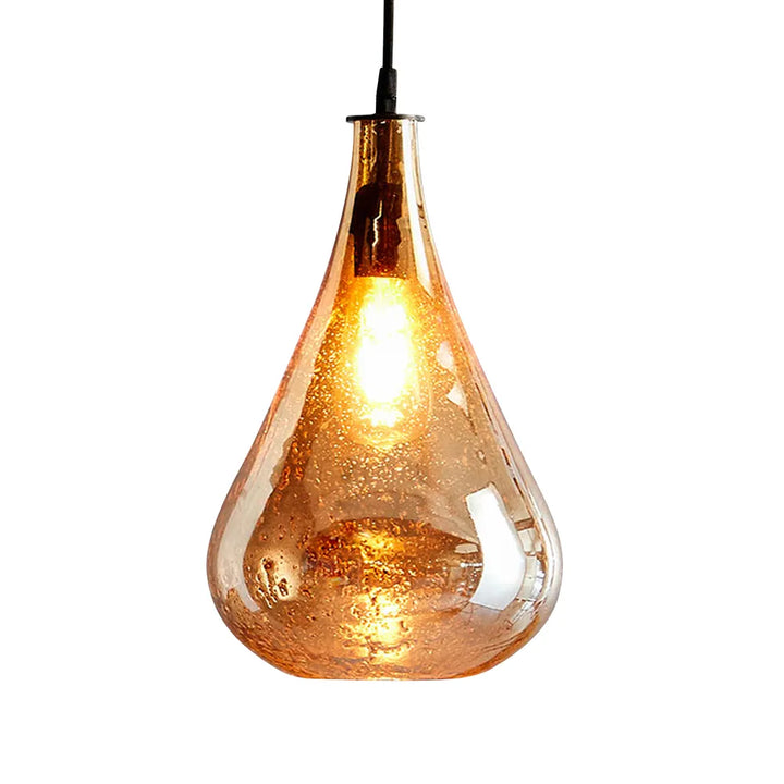 Lustre Teardrop Ceiling Pendant Pale Gold Pendant