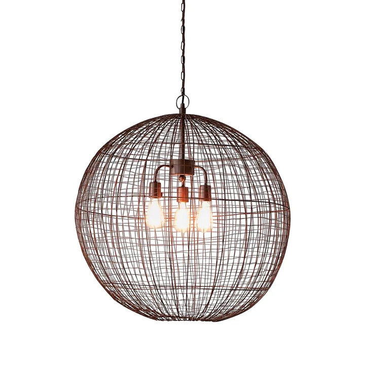 Cray Ball Ceiling Pendant Antique Copper Large Pendant