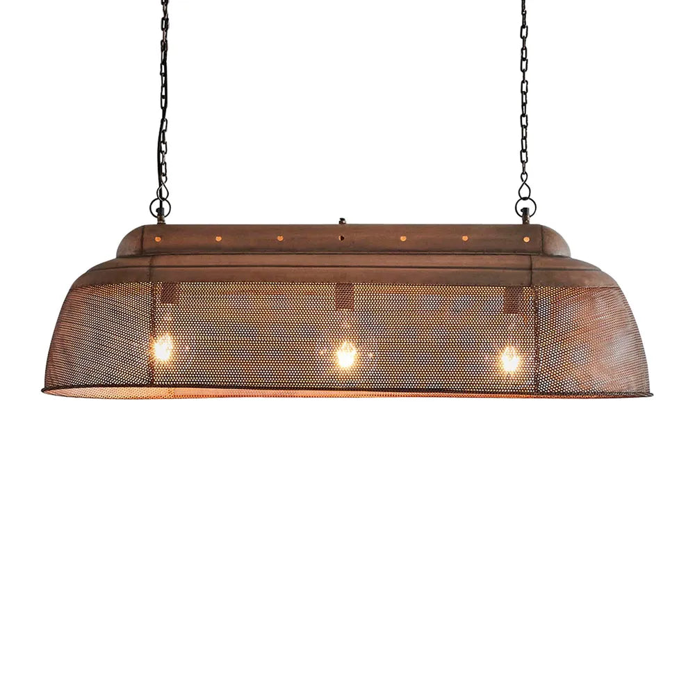 Riva Ceiling Pendant Long Antique Copper Pendant
