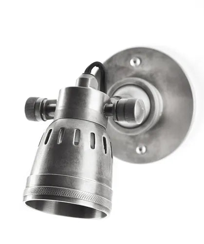 Seattle Short Arm Wall Antique Silver Wall light