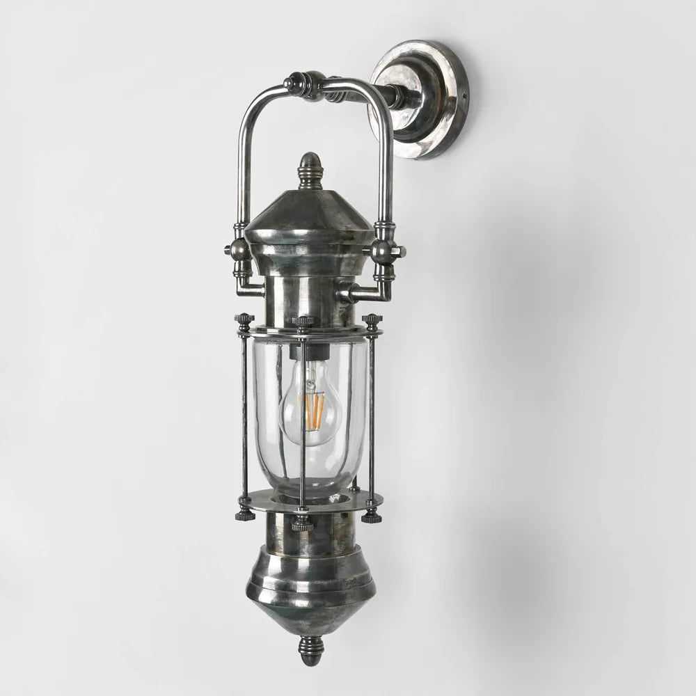 Lisbon Outdoor Wall Light Antique Silver Wall light