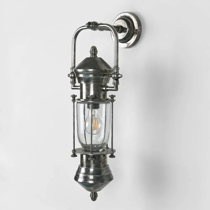 Lisbon Outdoor Wall Light Antique Silver Wall light