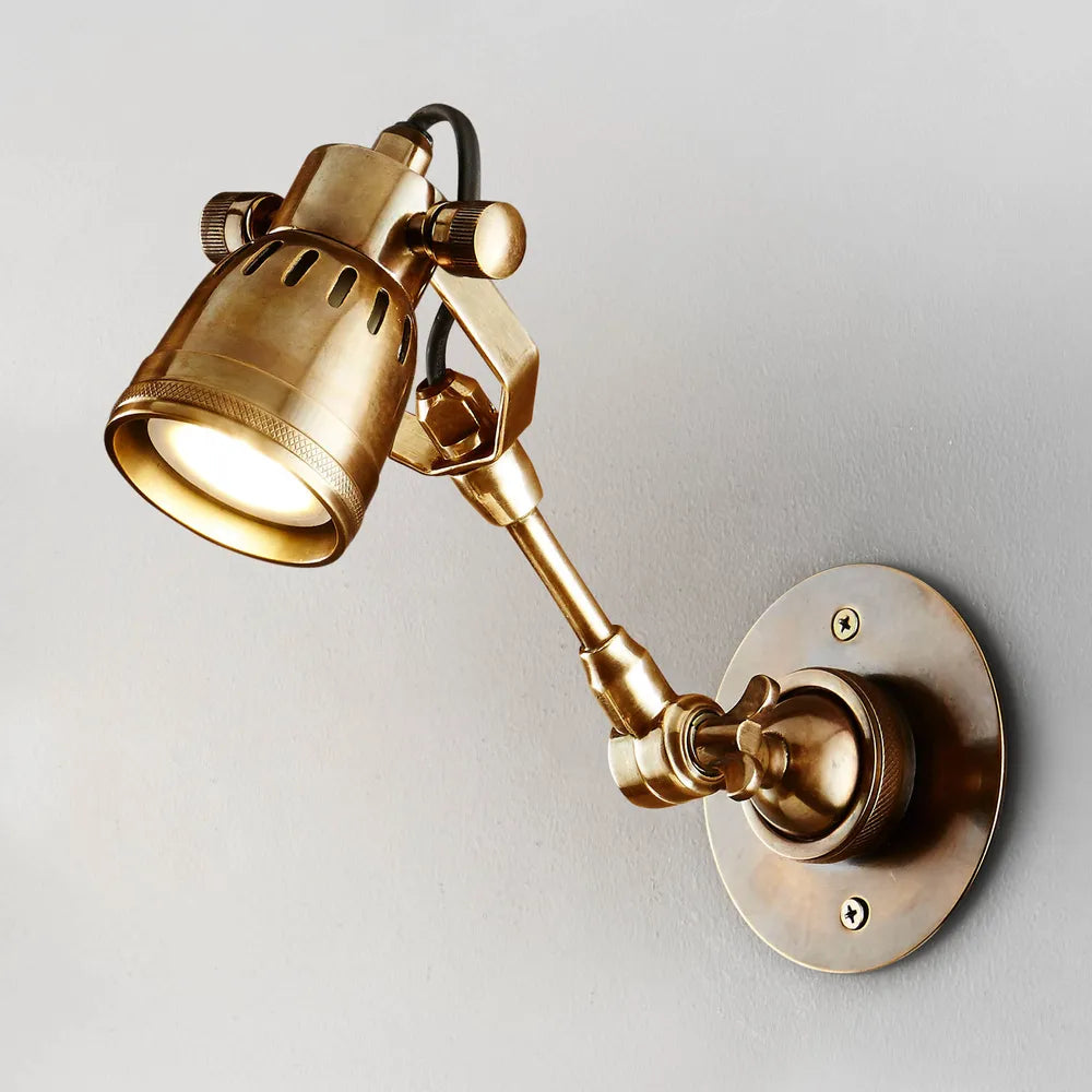 Seattle Long Arm Wall Antique Brass Wall light