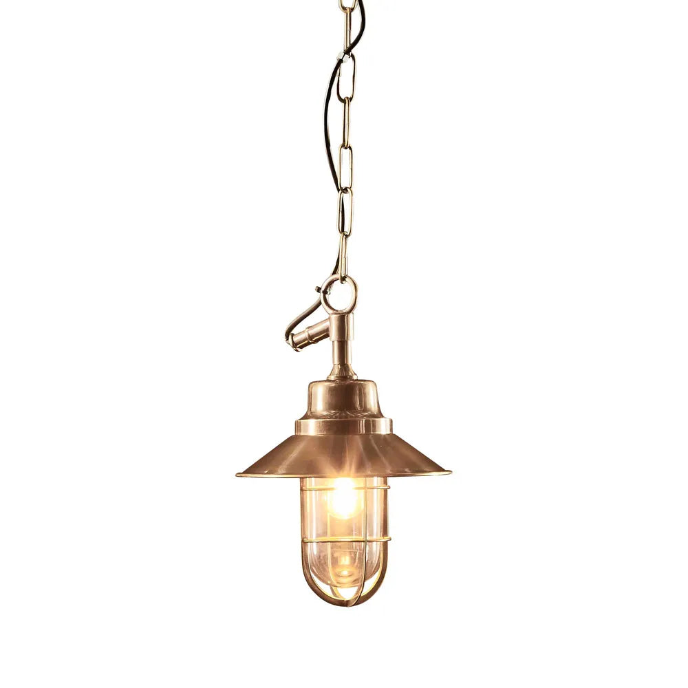 Rutherford Outdoor Ceiling Pendant Brass Pendant