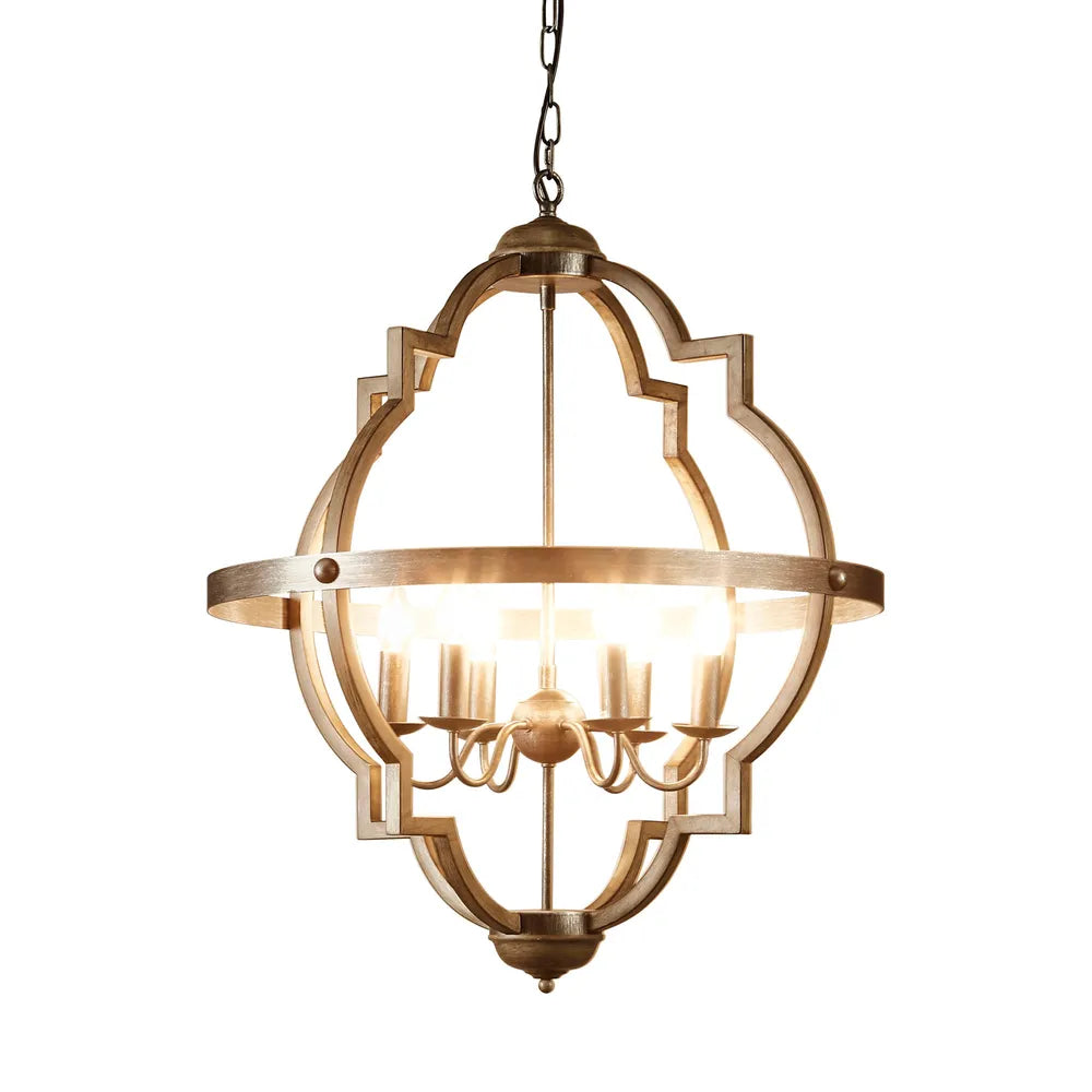 Hyatt Ceiling Pendant Medium Rust Brown and Silver Black Extra Large Pendant