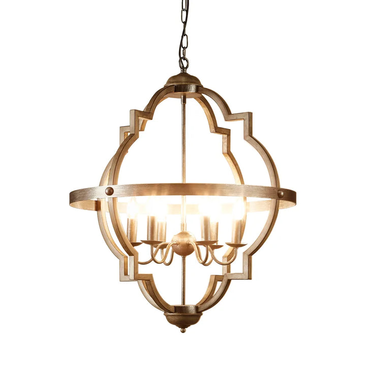 Hyatt Ceiling Pendant Medium Rust Brown and Silver Black Extra Large Pendant