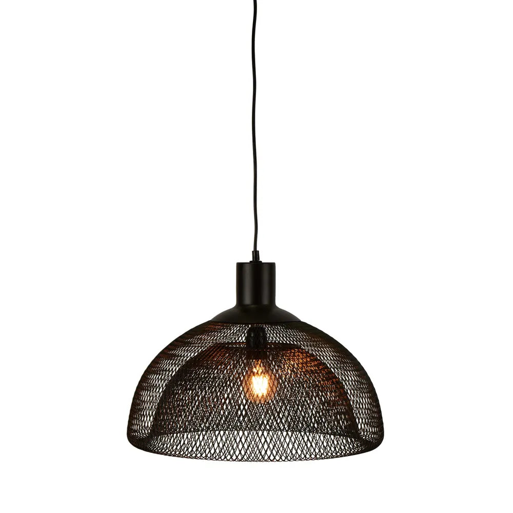 Valentino Ceiling Pendant Rustic/Black Large Black Pendant
