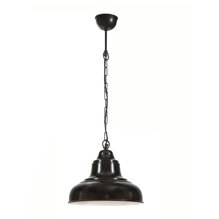 Brasserie Overhead Ceiling Pendant Small Black Pendant