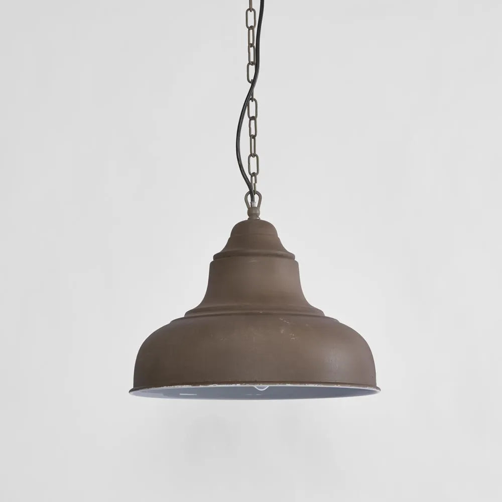 Brasserie Overhead Ceiling Pendant Small Rustic Pendant