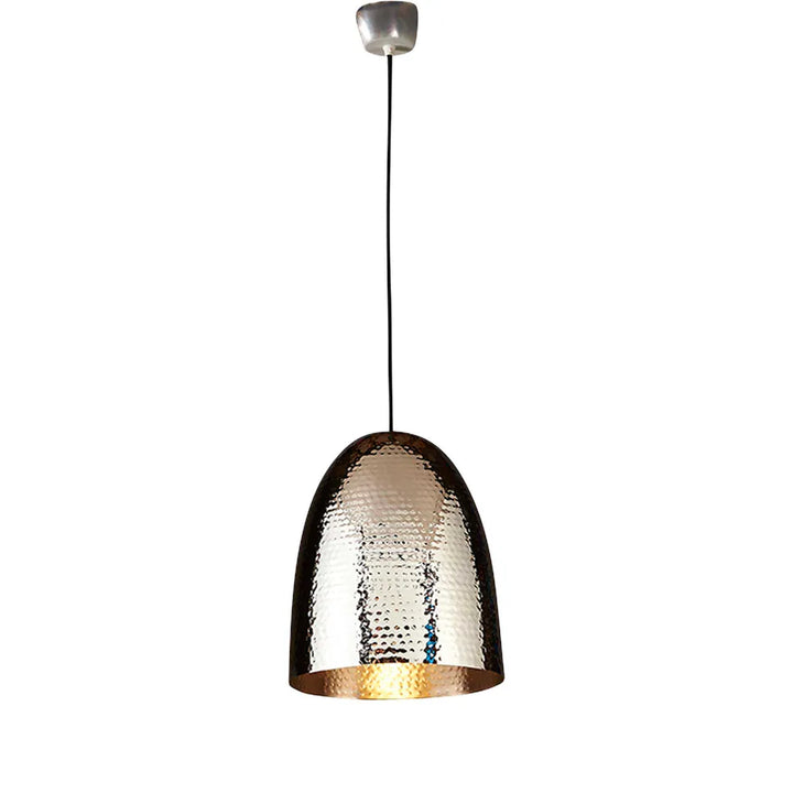 Dolce Beaten Ceiling Pendant Silver Silver Pendant