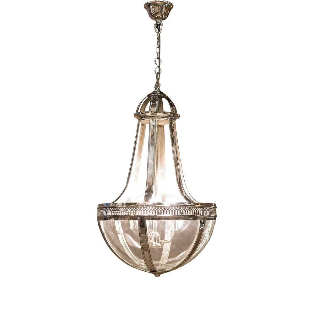 Doma Ceiling Pendant Medium Brass Nickel Pendant