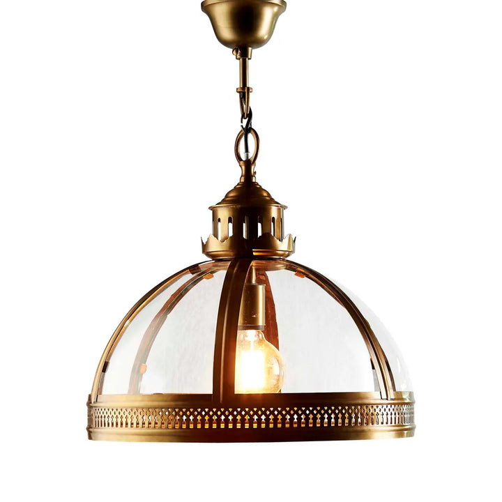 Winston Ceiling Pendant Antique Brass Small Pendant