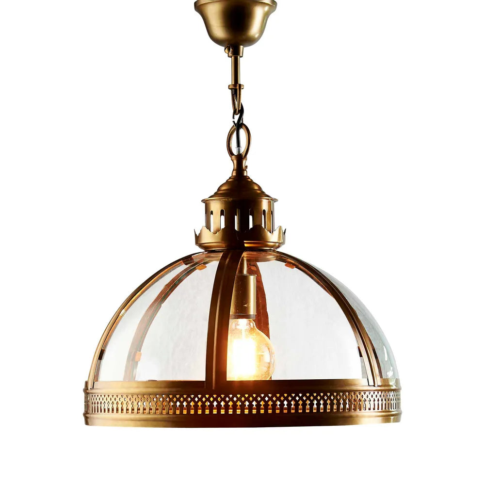 Winston Ceiling Pendant Antique Brass Large Pendant