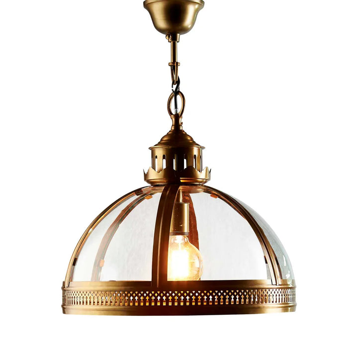 Winston Ceiling Pendant Antique Brass Large Pendant