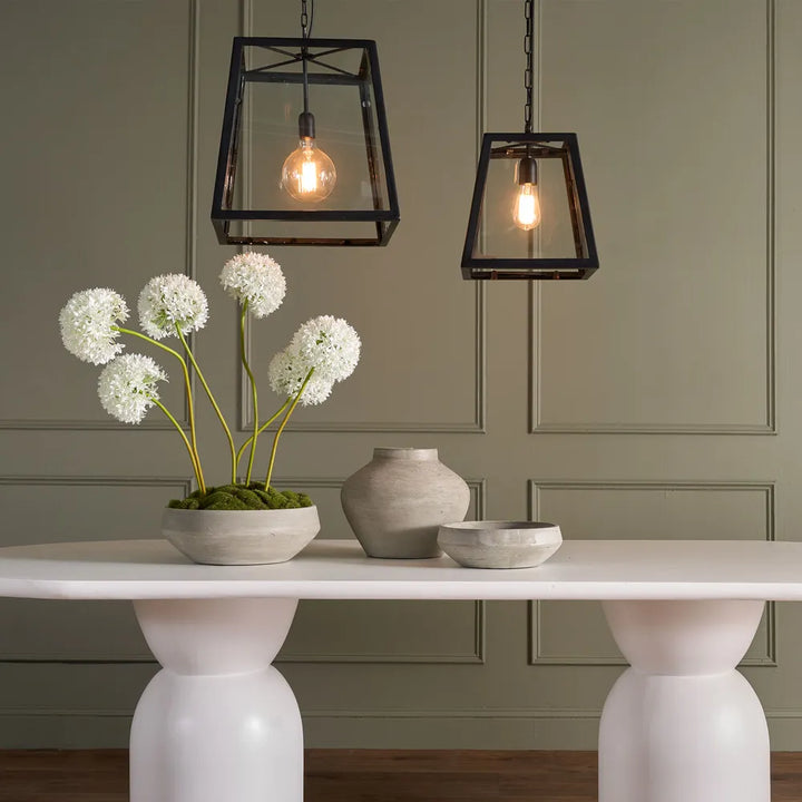Theo Ceiling Pendant Black Medium /Small Pendant