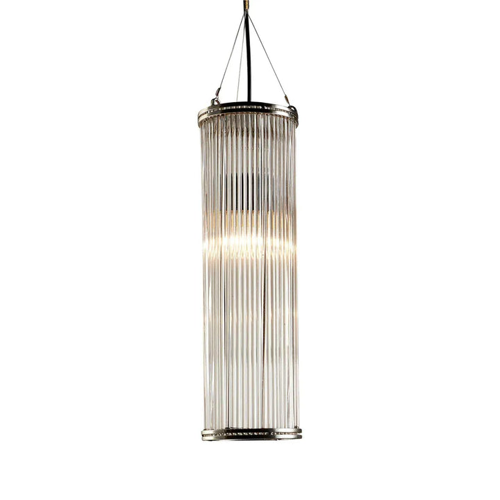 Verre Glass Ceiling Pendant Nickel Large Pendant