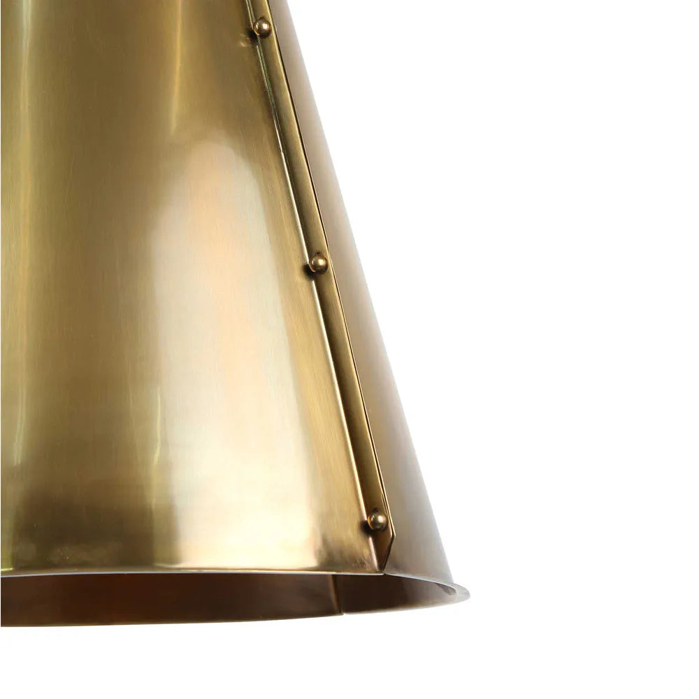 Capri Ceiling Pendant Brass/White Pendant