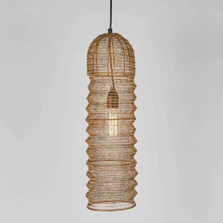 Monash Wire Mesh Ceiling Pendant Brass Brass Pendant