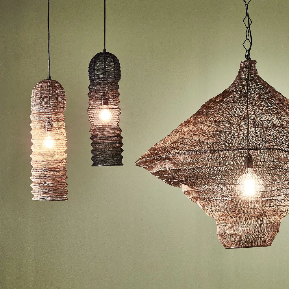 Monash Wire Mesh Ceiling Pendant Brass Pendant