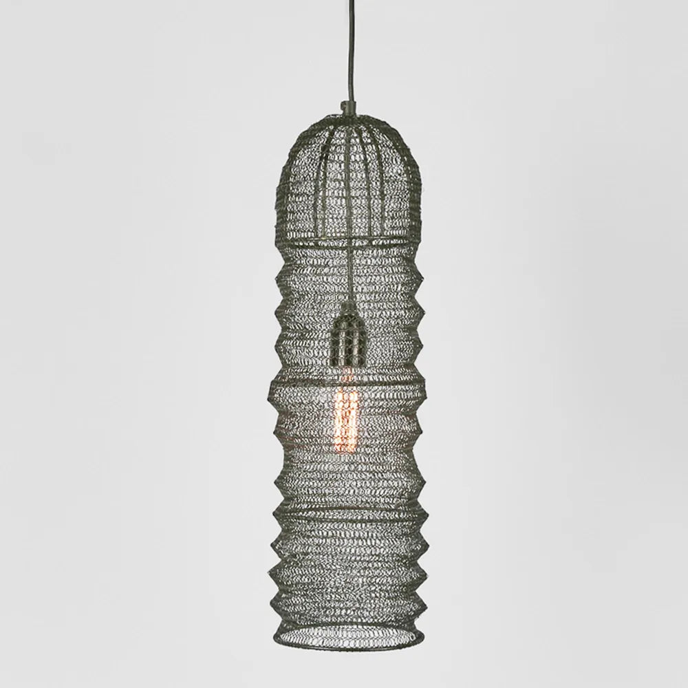 Monash Wire Mesh Ceiling Pendant Brass Black Pendant