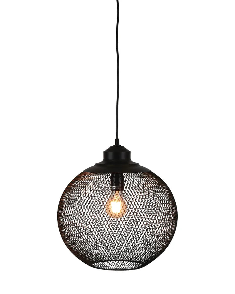 Carlo Ceiling Pendant Rustic/Black Medium Black Pendant