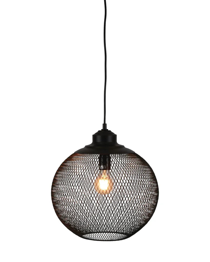 Carlo Ceiling Pendant Rustic/Black Medium Black Pendant