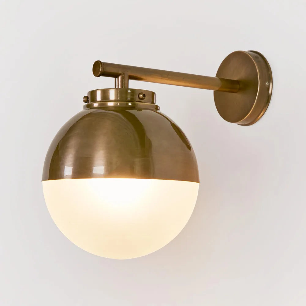 Carrington Outdoor Wall Light Antique Brass WALL LIGHT
