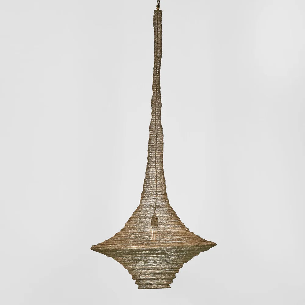 Santa Monica Hanging Lamp Antique Brass/Black Antique Brass Pendant