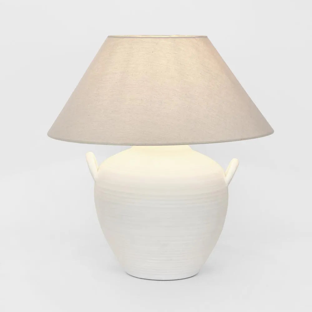 Camille White Table Lamp & Shade TABLE LAMP