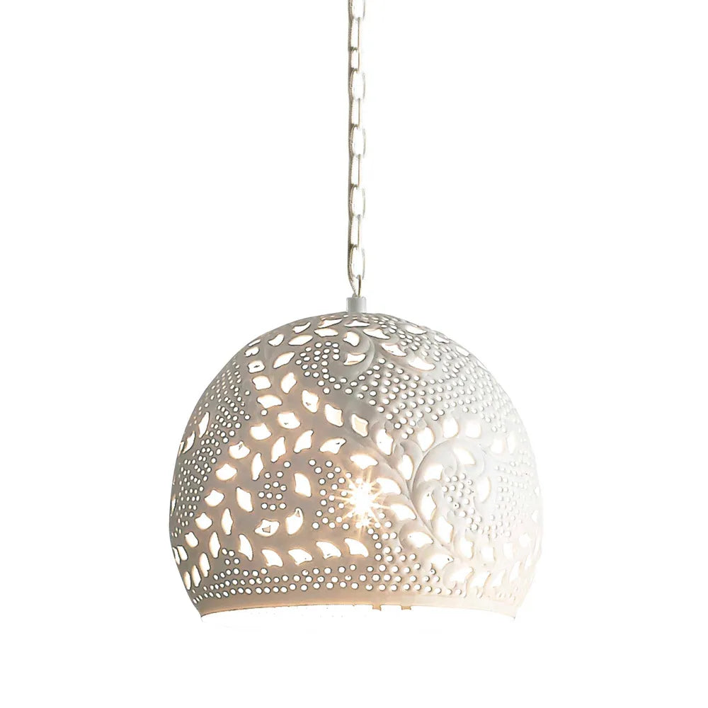 Coral Ceiling Pendant Small White Pendant