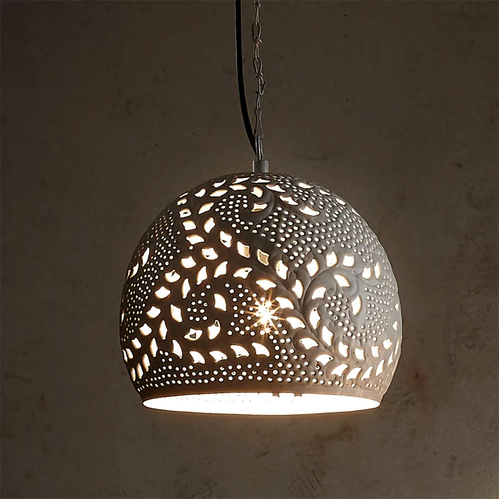 Coral Ceiling Pendant Small White Pendant