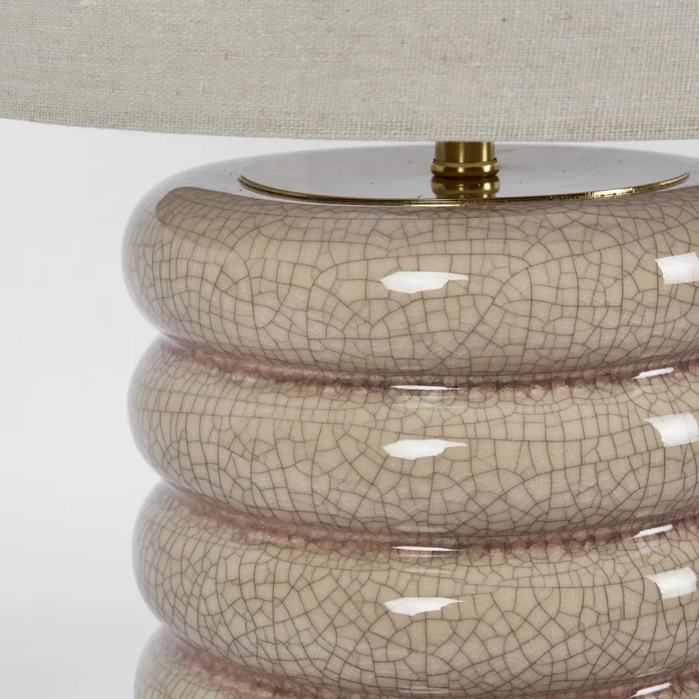 Bentley Taupe Table Lamp & Linen Shade TABLE LAMP
