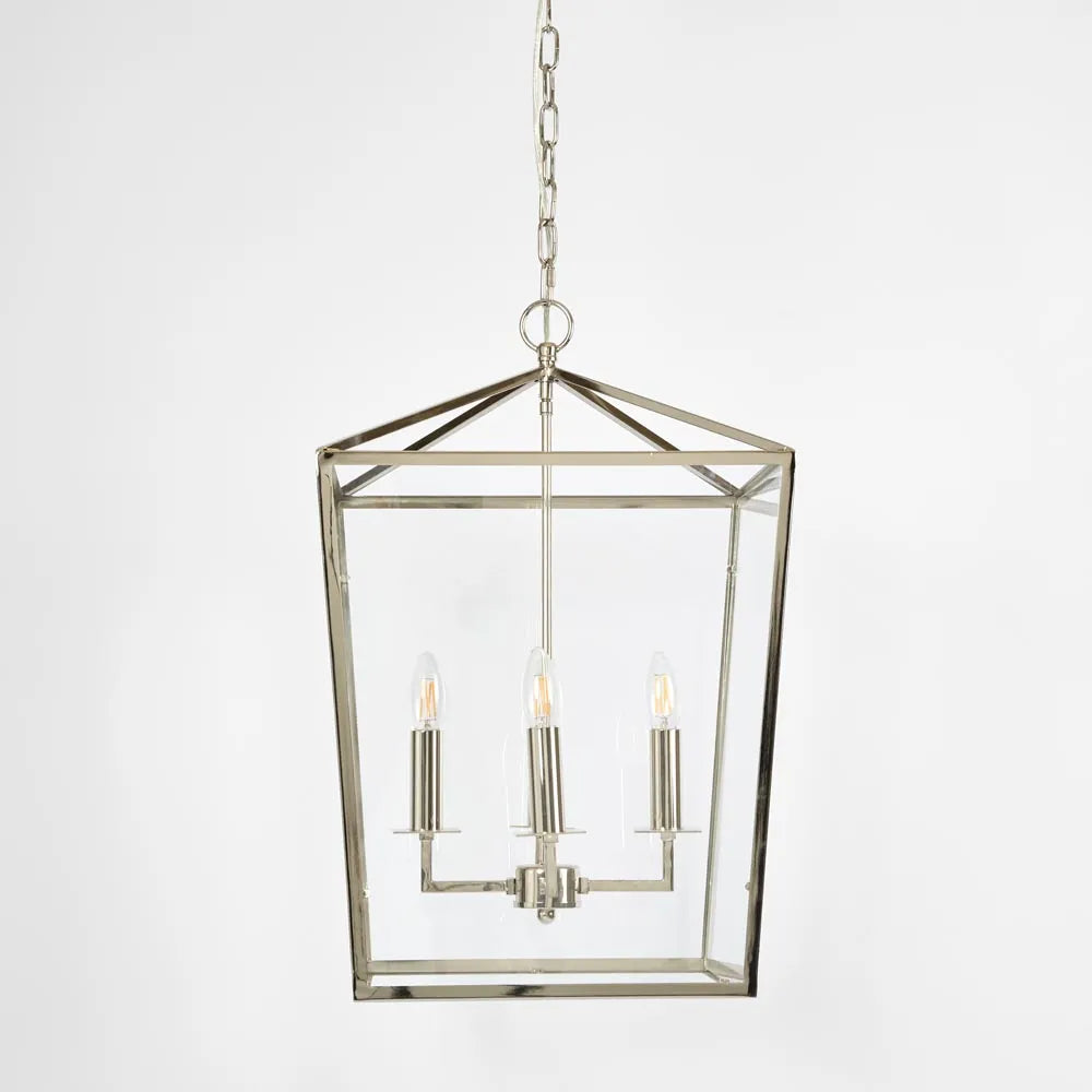 Ralph Large Glass Square Pendant Chandelier