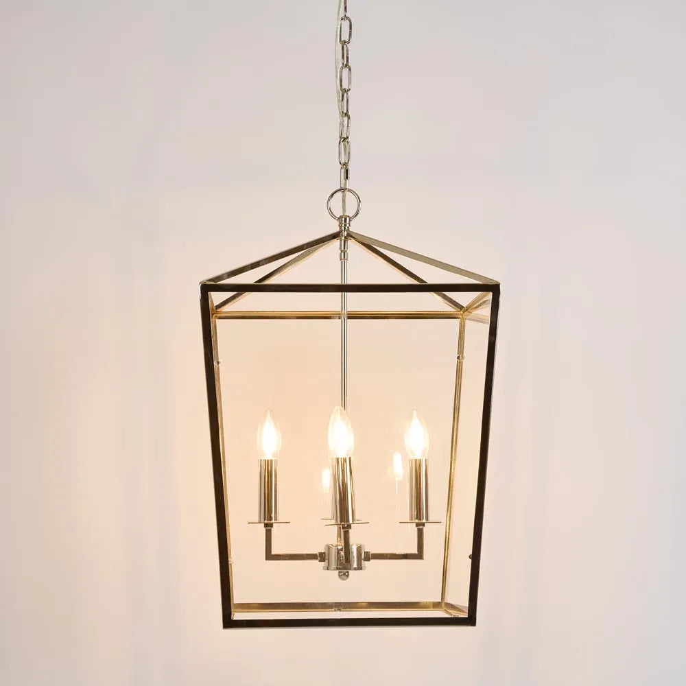 Ralph Large Glass Square Pendant Chandelier