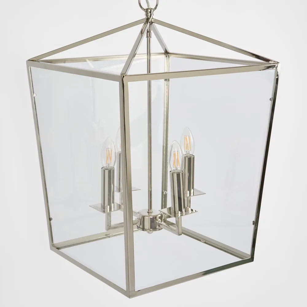Ralph Large Glass Square Pendant Chandelier