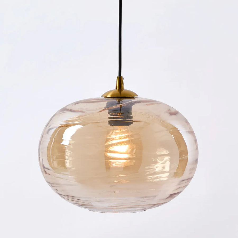 Hinza Ceiling Pendant Amber Pendant