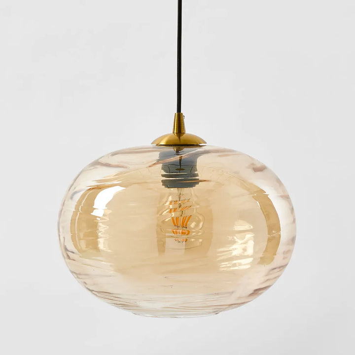 Hinza Ceiling Pendant Amber Pendant