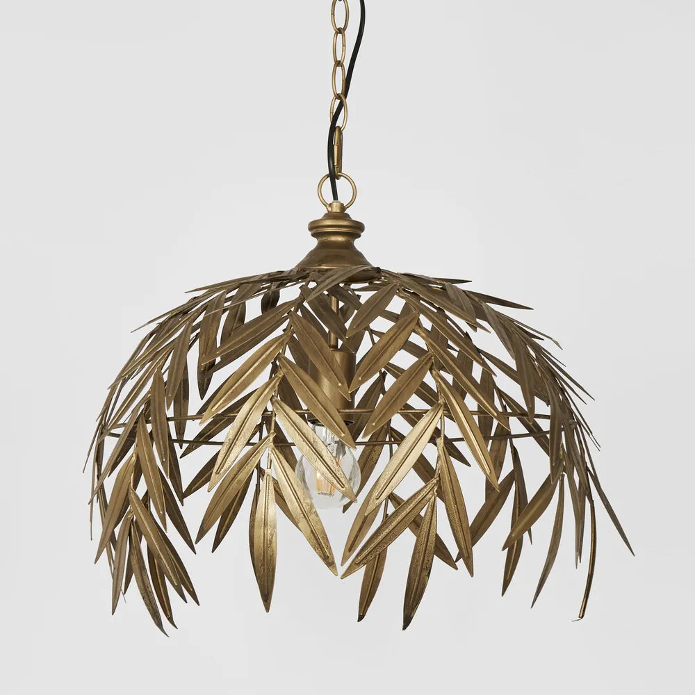 Leaves Ceiling Pendant Antique Brass Pendant
