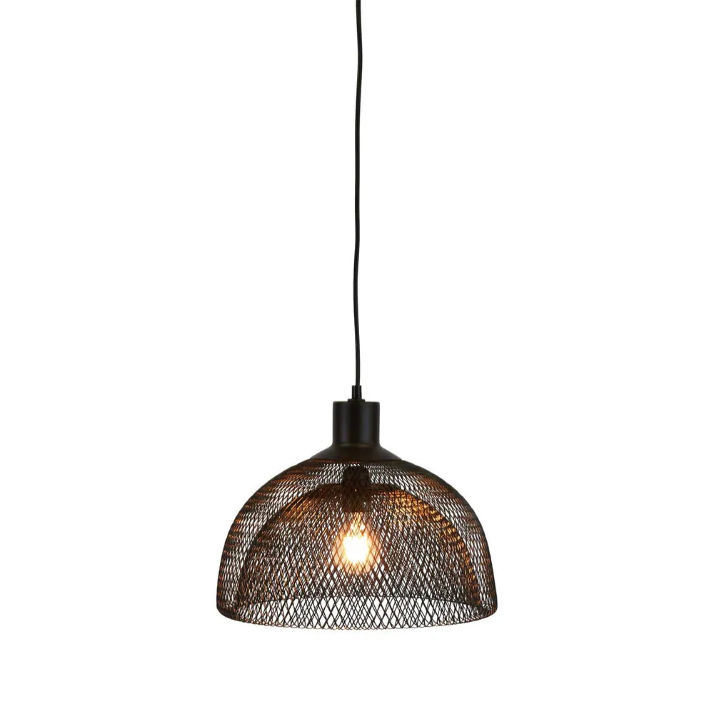 Valentino Ceiling Pendant Rustic/Black Medium Black Pendant