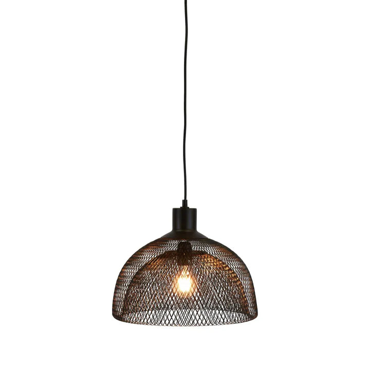 Valentino Ceiling Pendant Rustic/Black Medium Black Pendant