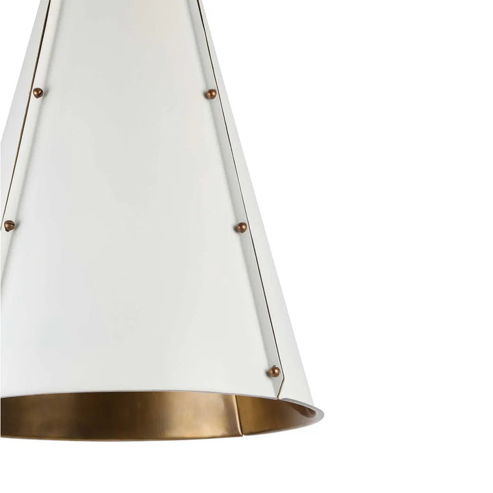 Capri Ceiling Pendant Brass/White Pendant