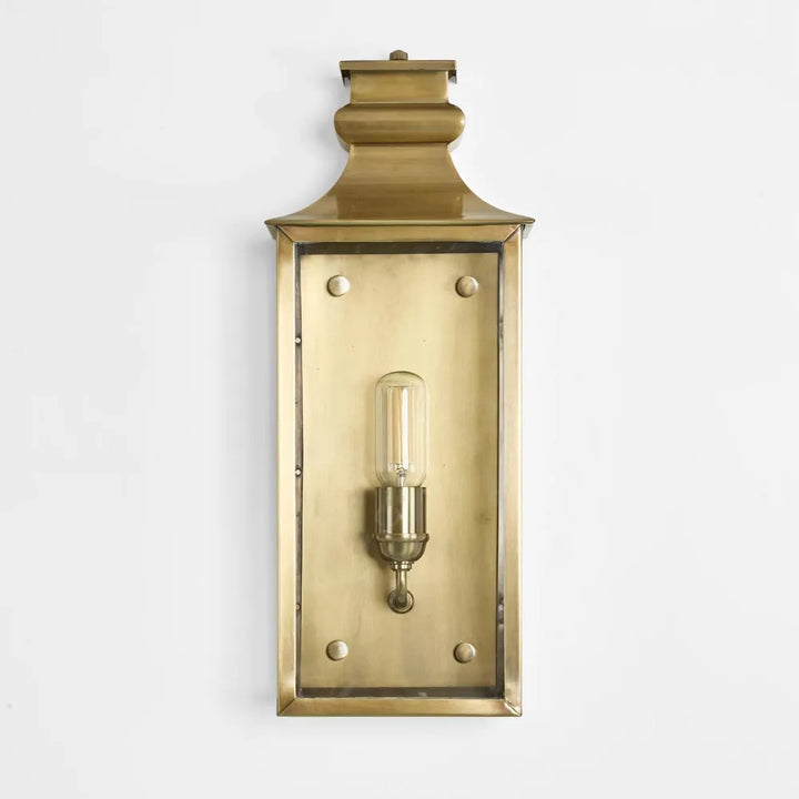 Westpoint Outdoor Wall Light Medium Antique Brass WALL LIGHT