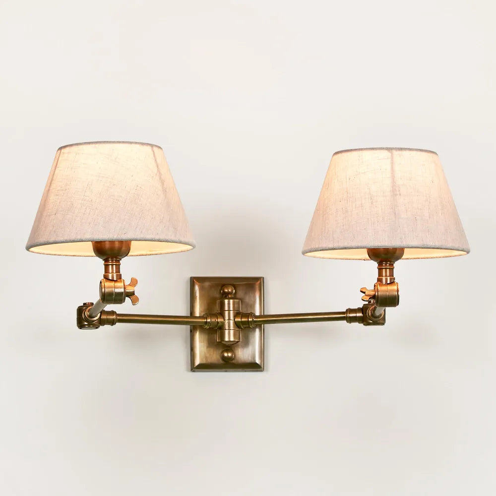 Worcester Wall Light Base Antique Brass WALL LIGHT